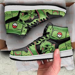 Rayquaza High-Top Leather Sneakers -  Pokemon - Angle 2