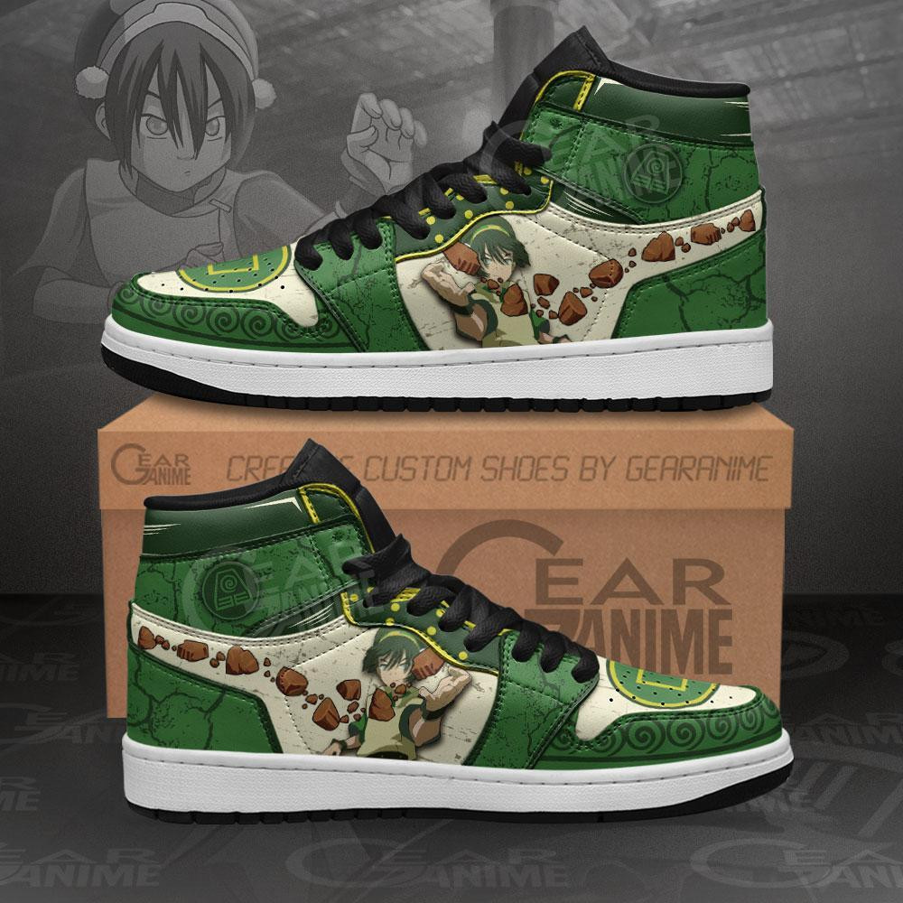 Toph Beifong High-Top Leather Sneakers Avatar Shoes -  Avatar The last Airbender - Angle 1