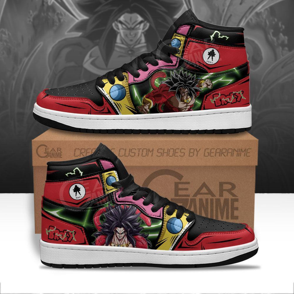 Broly SSJ4 High-Top Leather Sneakers MN15 -  Dragon Ball Z - Angle 1
