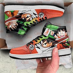 Goku High-Top Leather Sneakers -  Dragon Ball Z - Angle 3