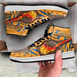 Greymon High-Top Leather Sneakers MN18 -  Digimon - Angle 2