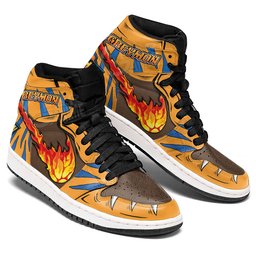 Greymon High-Top Leather Sneakers MN18 -  Digimon - Angle 3