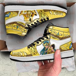 Aquarius Camus High-Top Leather Sneakers MN19 -  Saint Seiya - Angle 2