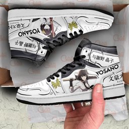 Akiko Yosano High-Top Leather Sneakers MN26 -  Bungo Stray Dogs - Angle 4