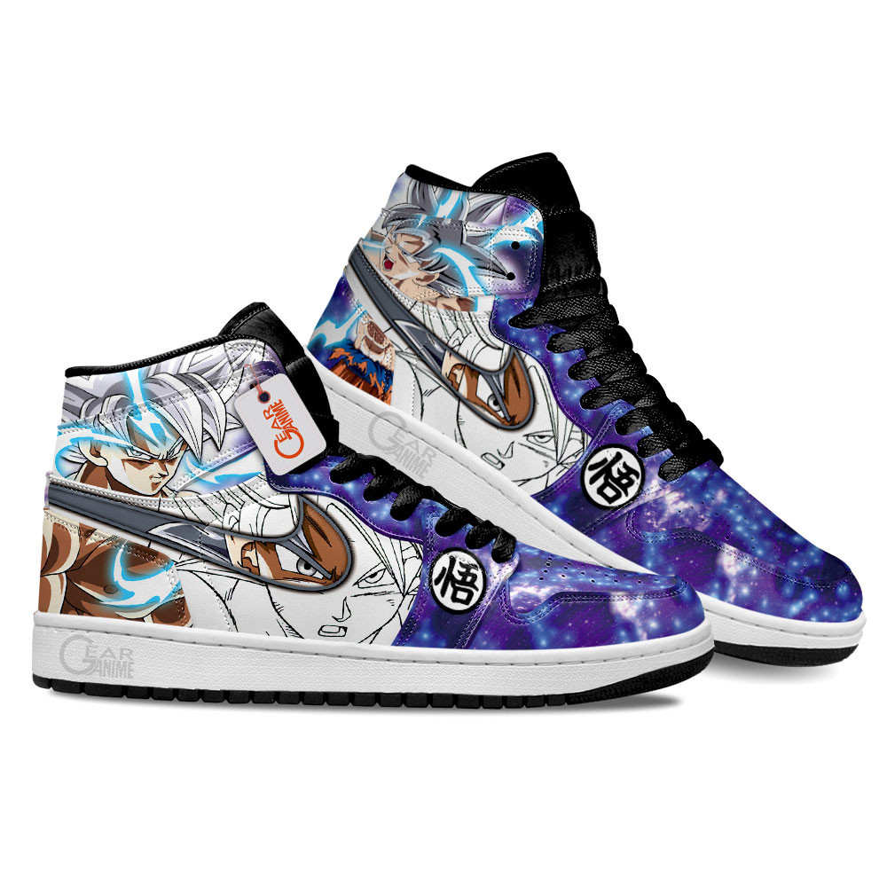 Goku High-Top Leather Sneakers Ultra Instinct Silver Aura Edition -  Dragon Ball Z - Angle 2