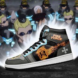 Fire Force Company 5 Sneakers Custom Anime Shoes - 3 - GearAnime