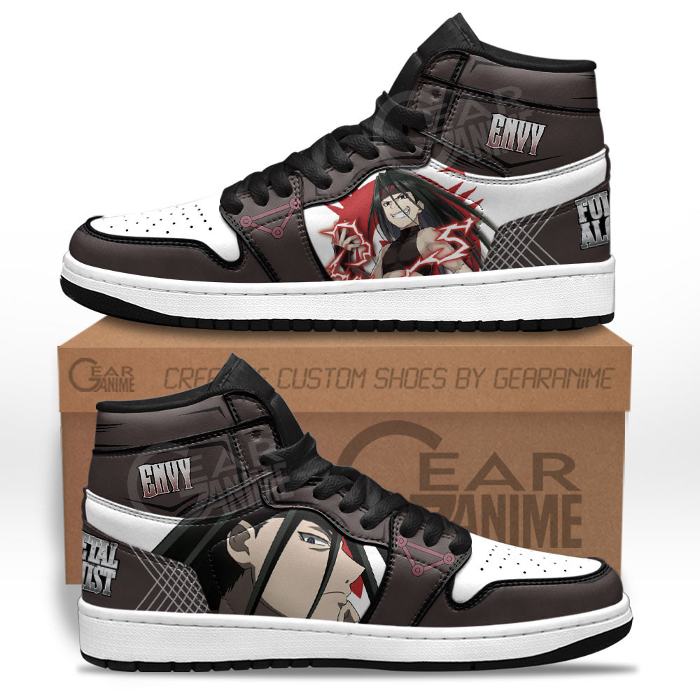 Envy High-Top Leather Sneakers -  Fullmetal Alchemist - Angle 1