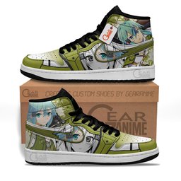Asada Shino Sinon High-Top Leather Sneakers SAO Fans -  Sword Art Online - Angle 2