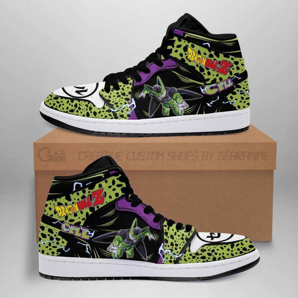 Cell High-Top Leather Sneakers -  Dragon Ball Z - Angle 1