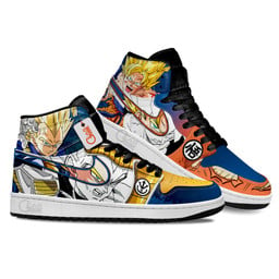 Vegeta and Goku Super Saiyan Shoes DB Anime Custom Sneakers MN2102 Gear Anime