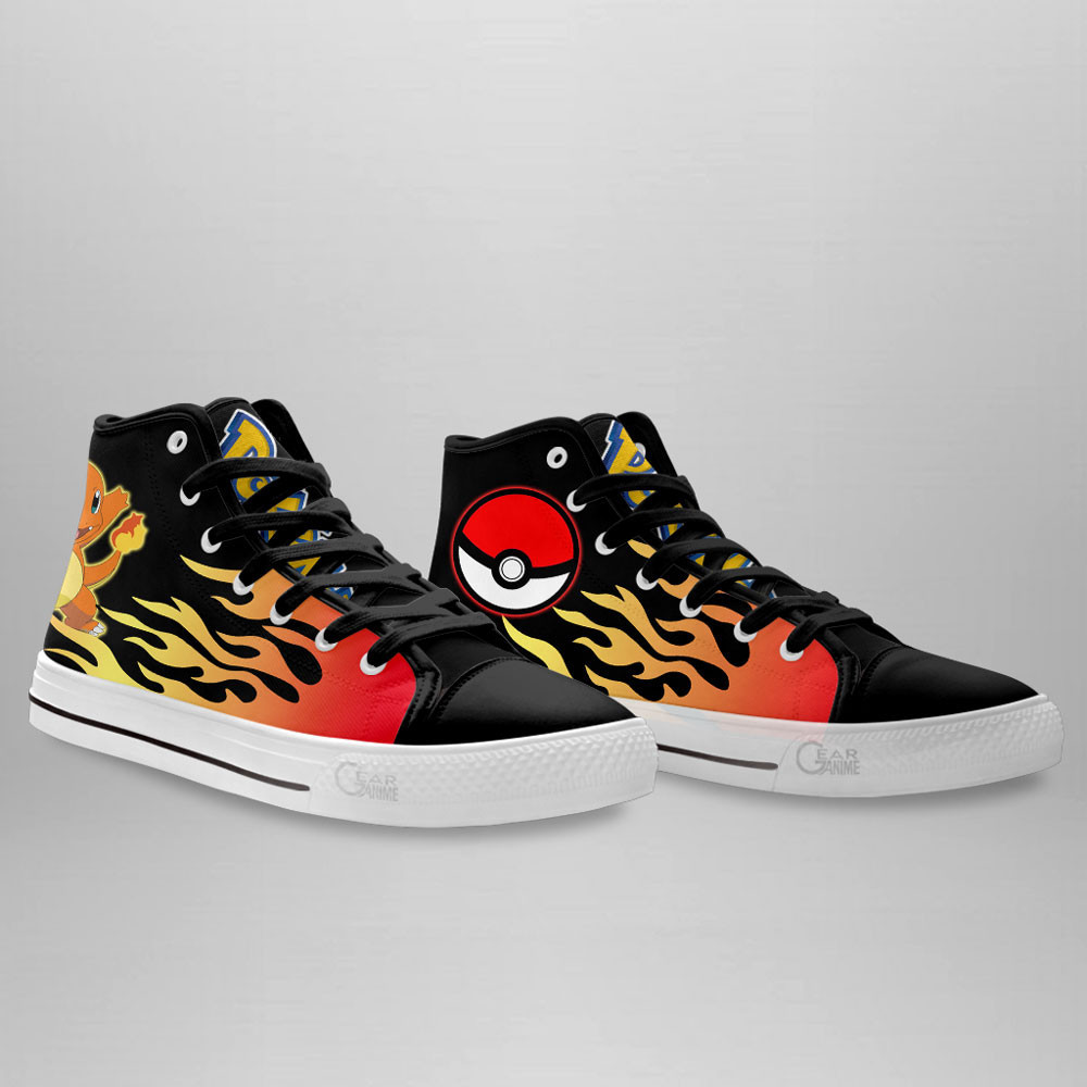 Charmander High-Top Canvas Shoes NTT090 -  Pokemon - Angle 3