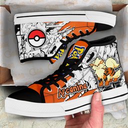 Arcanine High-Top Canvas Shoes -  Pokemon - Angle 2
