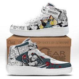 Tengen Uzui Mid-Top Strap Leather Sneakers -  Demon Slayer: Kimetsu no Yaiba - Angle 1