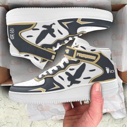 Fukurodani Mid-Top Strap Leather Sneakers -  Haikyu!! - Angle 4