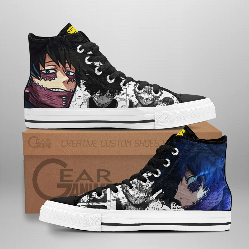 Dabi High-Top Canvas Shoes -  My Hero Academia - Angle 1