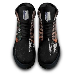 Shingeki Hange Zoe Custom Anime Combat Boots -  attack on titan - Angle 4
