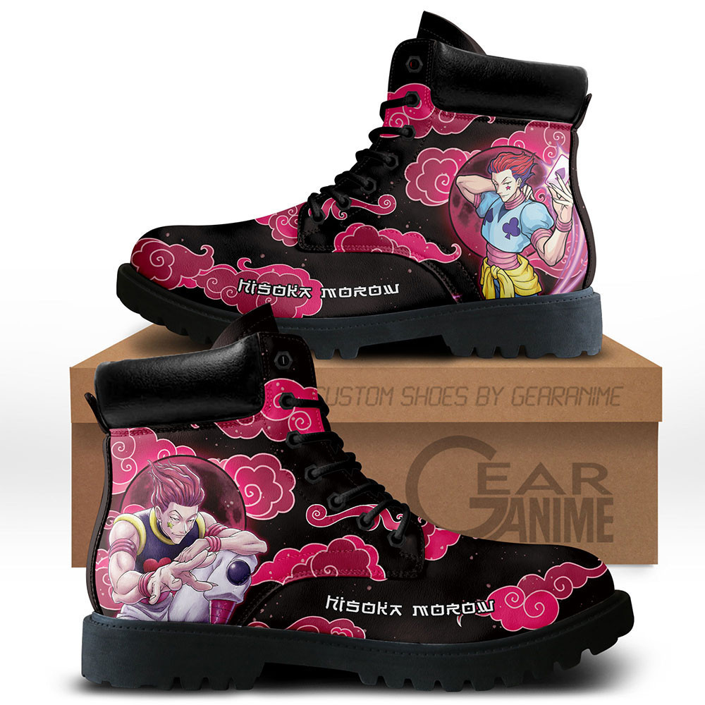 Hisoka Custom Anime Combat Boots -  Hunter x Hunter - Angle 1