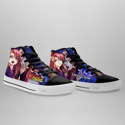 Mobile Suit Gundam Lacus Clyne Anime Custom High Top Shoes Gear Anime