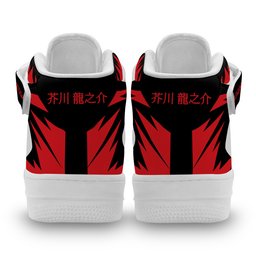 Ryunosuke Akutagawa Mid-Top Strap Leather Sneakers -  Bungo Stray Dogs - Angle 3