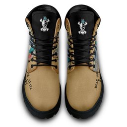 Franky Wanted Custom Anime Combat Boots -  One Piece - Angle 4