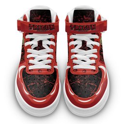 Vash the Stampede Sneakers Air Mid Custom Trigun Anime ShoesGear Anime- 1- Gear Anime