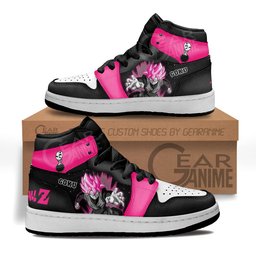 Goku Black Rose Kids High-Top Leather Sneakers MV0203 -  Dragon Ball Z - Angle 1