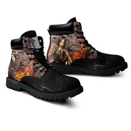 Shingeki Ymir Custom Anime Combat Boots -  attack on titan - Angle 3
