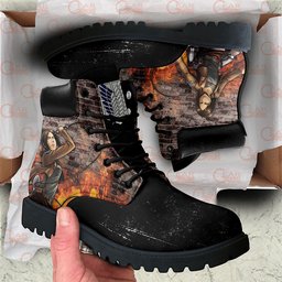Shingeki Ymir Custom Anime Combat Boots -  attack on titan - Angle 2