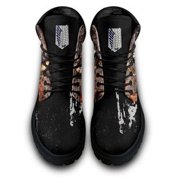 Shingeki Ymir Custom Anime Combat Boots -  attack on titan - Angle 4