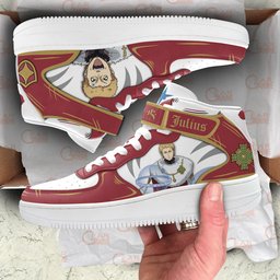 Julius Novachrono Sneakers Air Mid Custom Black Clover Anime Shoes for OtakuGear Anime- 1- Gear Anime- 3- Gear Anime