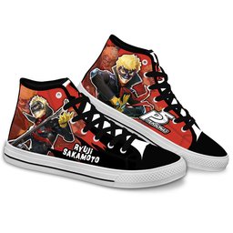 Persona Ryuji Sakamoto Anime Custom High Top Shoes Gear Anime