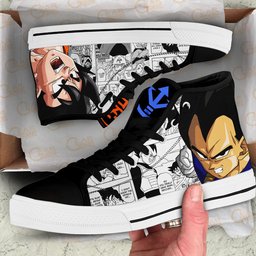 Goku and Vegeta High-Top Canvas Shoes -  Dragon Ball Z - Angle 2