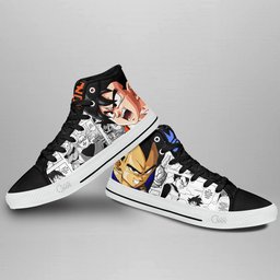 Goku and Vegeta High-Top Canvas Shoes -  Dragon Ball Z - Angle 4