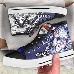 Killua Lightning High Top Shoes Custom Manga Anime Hunter X Hunter Sneakers - 2 - GearAnime