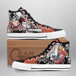Denji High-Top Canvas Shoes NTT141 -  Chainsaw Man - Angle 1
