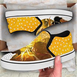 Zenitsu Slip-On Canvas Thunder Breathing Form -  Demon Slayer: Kimetsu no Yaiba - Angle 2