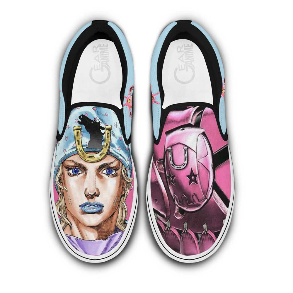 Johnny Joestar Slip On Sneakers Custom Anime Shoes - 1 - GearAnime