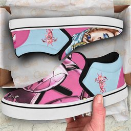 Johnny Joestar Slip On Sneakers Custom Anime JoJo's Bizarre Adventure Shoes - 2 - GearAnime