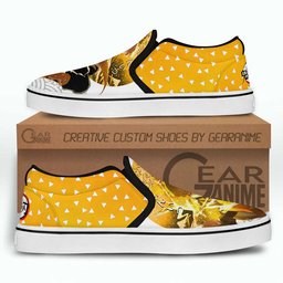 Zenitsu Slip-On Canvas Thunder Breathing Form -  Demon Slayer: Kimetsu no Yaiba - Angle 3