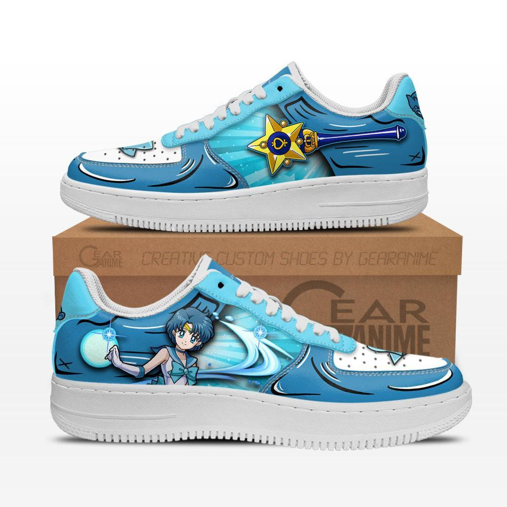 Sailor Mercury Air Sneakers Custom Anime Shoes - 1 - GearAnime