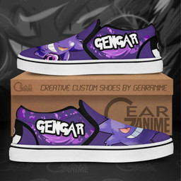 Gengar Slip On Sneakers Pokemon Custom Anime Shoes - 2 - GearAnime