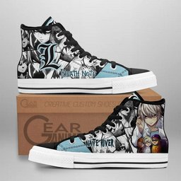 Nate River Near High-Top Canvas Shoes NTT121 -  Death Note - Angle 1