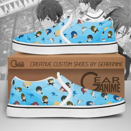 Free Iwatobi Swim Club Slip On Sneakers Custom Anime - 2 - GearAnime