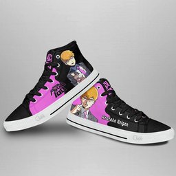 Mob Psycho 100 Arataka Reigen High Top Shoes Custom Anime Sneakers - 3 - GearAnime