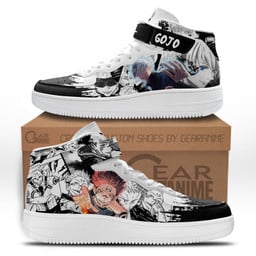 Satoru Gojo and Sukuna Sneakers Air Mid Custom Anime ShoesGear Anime