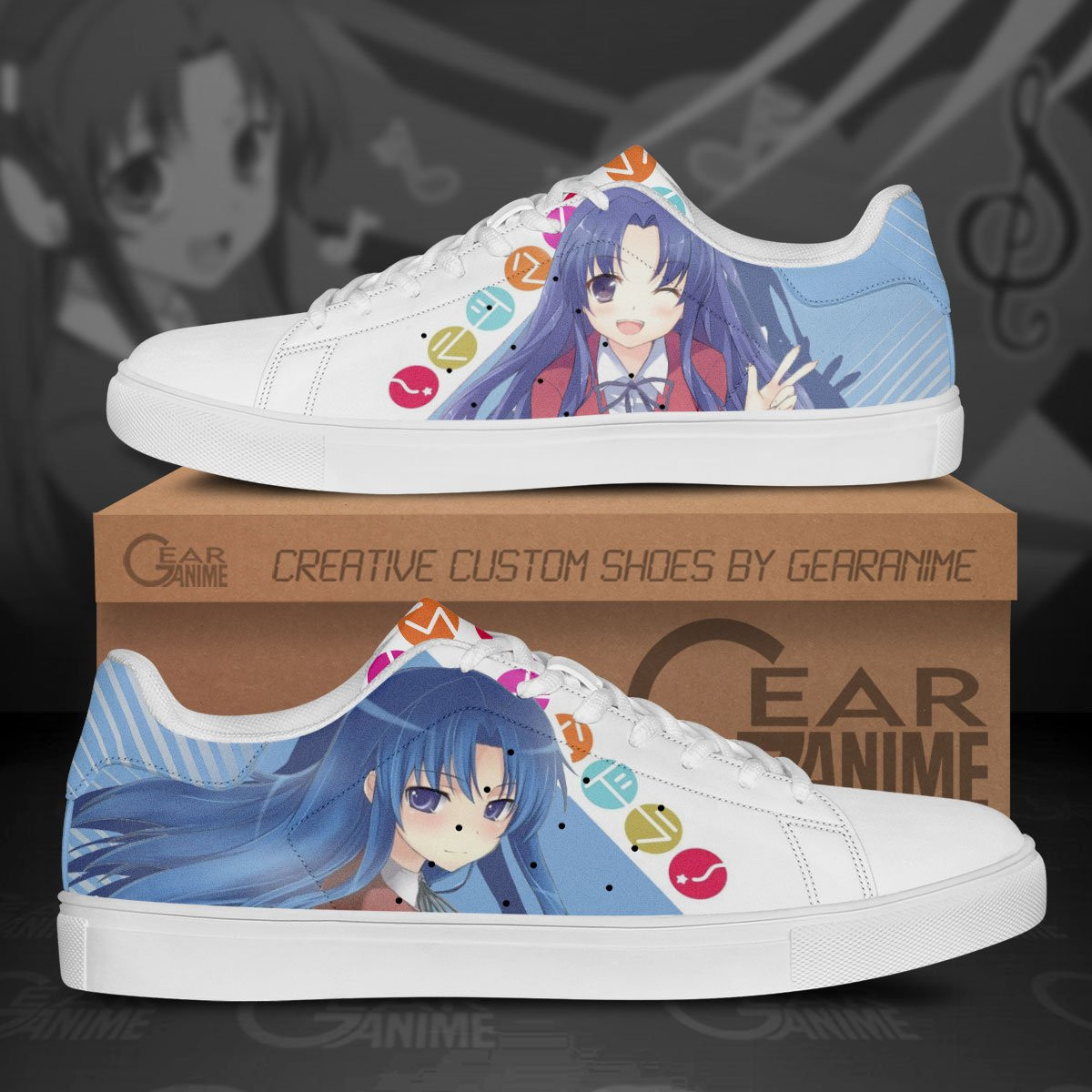 Ami Kawashima Skate Shoes Custom Anime Shoes - 1 - GearAnime