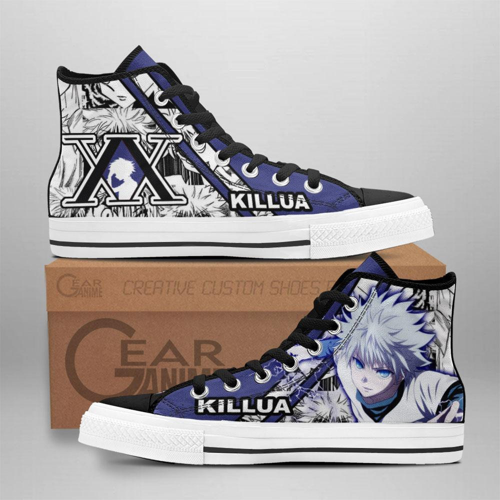 Killua Zoldyck High-Top Canvas Shoes TT2608 -  Hunter x Hunter - Angle 1