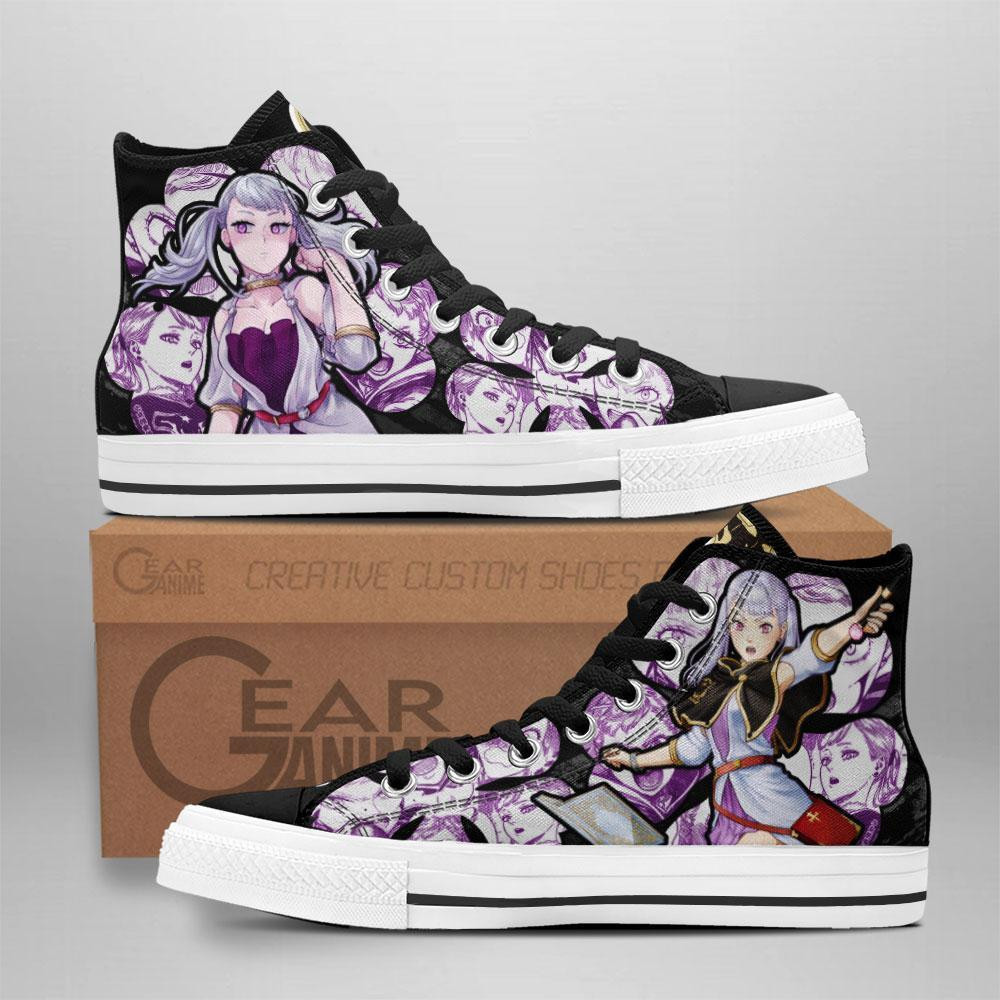 Noelle Silva High Top Shoes Custom Manga Anime Black Clover Sneakers - 1 - GearAnime