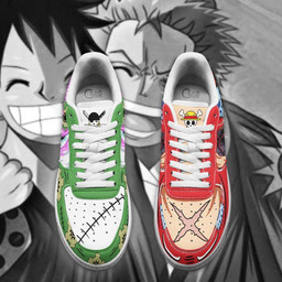 Luffy and Zoro Air Sneakers Custom Wano One Piece Anime Shoes - 4 - GearAnime