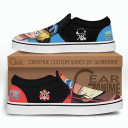 Sabo and Portgas Ace Slip-On Canvas NTT040 -  One Piece - Angle 3